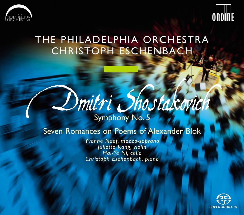 Обложка альбома «Shostakovich: Symphony No. 5, 7 Verses» — The Philadelphia Orchestra, Christoph Eschenbach, Hai Ye Ni, Yvonne Naef & Juliette Kang