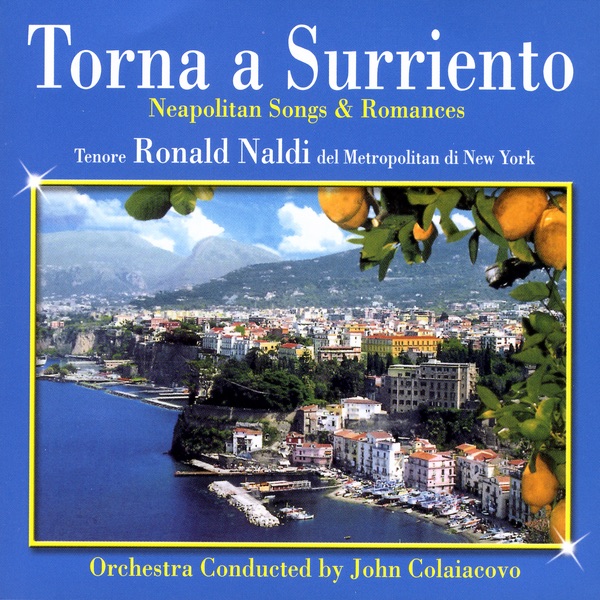 Обложка альбома «Torna a Surriento» — Ronald Naldi