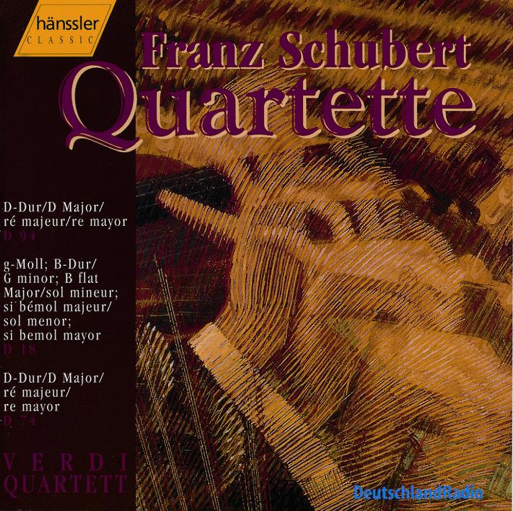 Обложка альбома «Schubert: String Quartets Nos. 1, 6-7» — Verdi Quartet