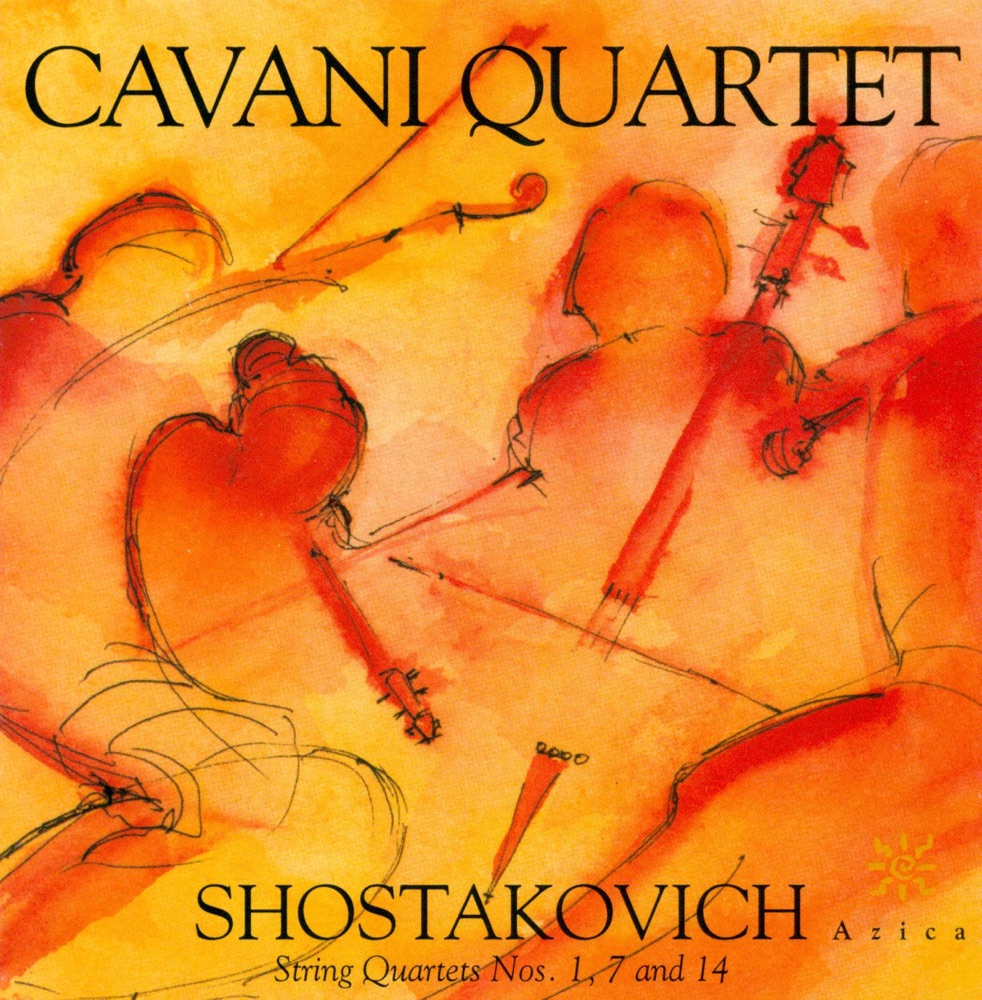 Обложка альбома «Shostakovich: String Quartets Nos. 1, 7 & 14» — Cavani Quartet