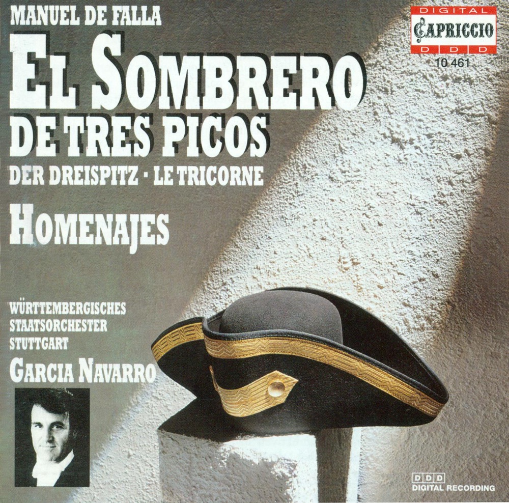 Обложка альбома «Falla: 3-Cornered Hat» — Wurttemberg State Orchestra Stuttgart, Marcela de Loa & Garcia Navarro
