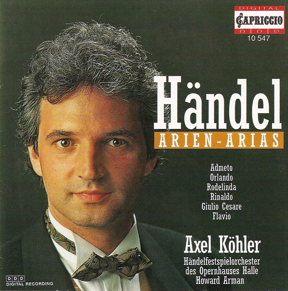 Обложка альбома «Handel, G.F.: Arias» — Alexander Weimann, Wolfgang Katschner, Howard Arman, Handel Festival Orchestra, Lutz Gabler, Petra Hiltawsky, Gunter Strobelt, Frank Benkendorf & Axel Köhler