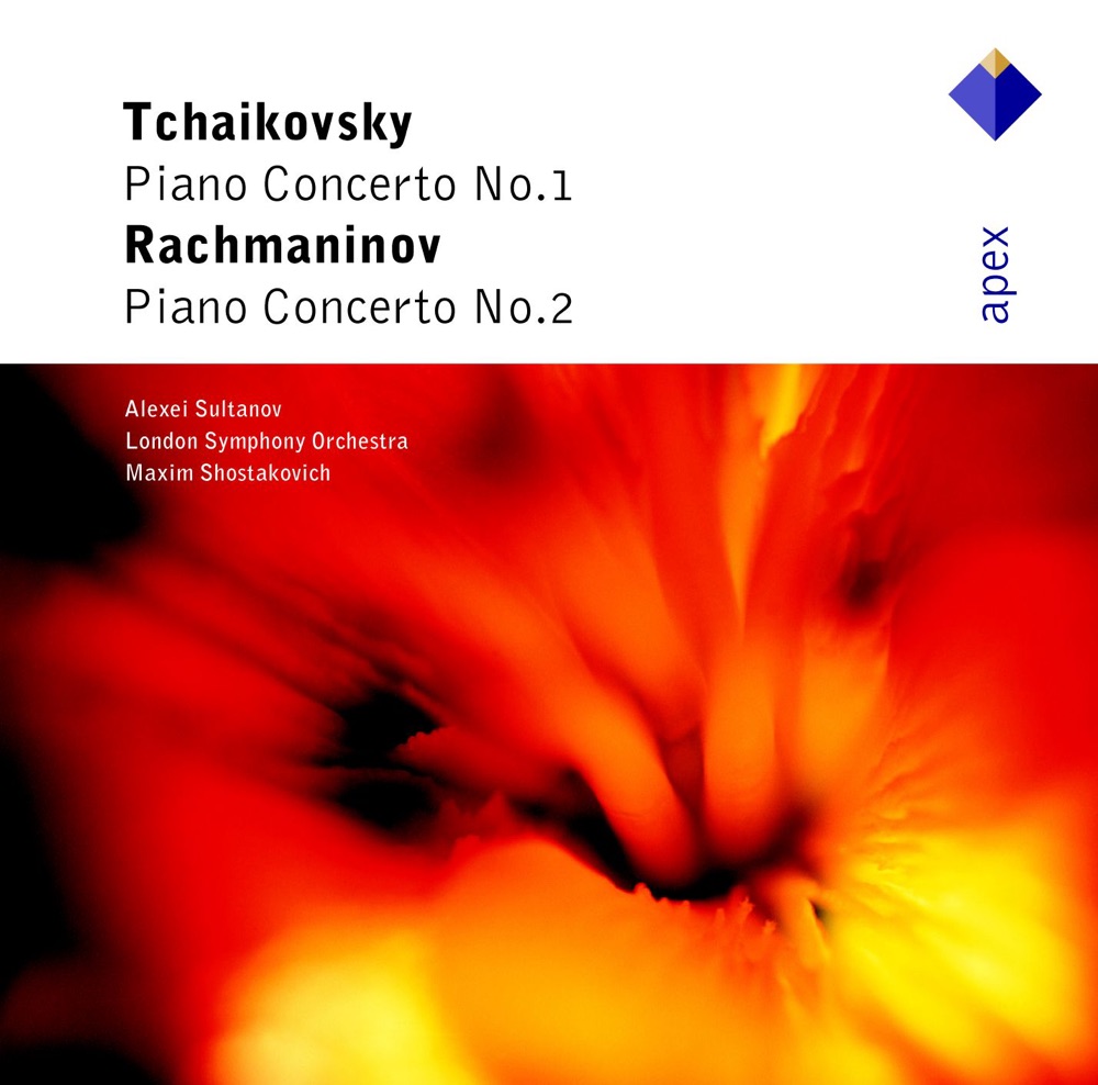 Обложка альбома «Tchaikovsky: Piano Concerto No. 1 - Rachmaninov: Piano Concerto No. 2» — Alexei Sultanov, London Symphony Orchestra & Maxim Shostakovich