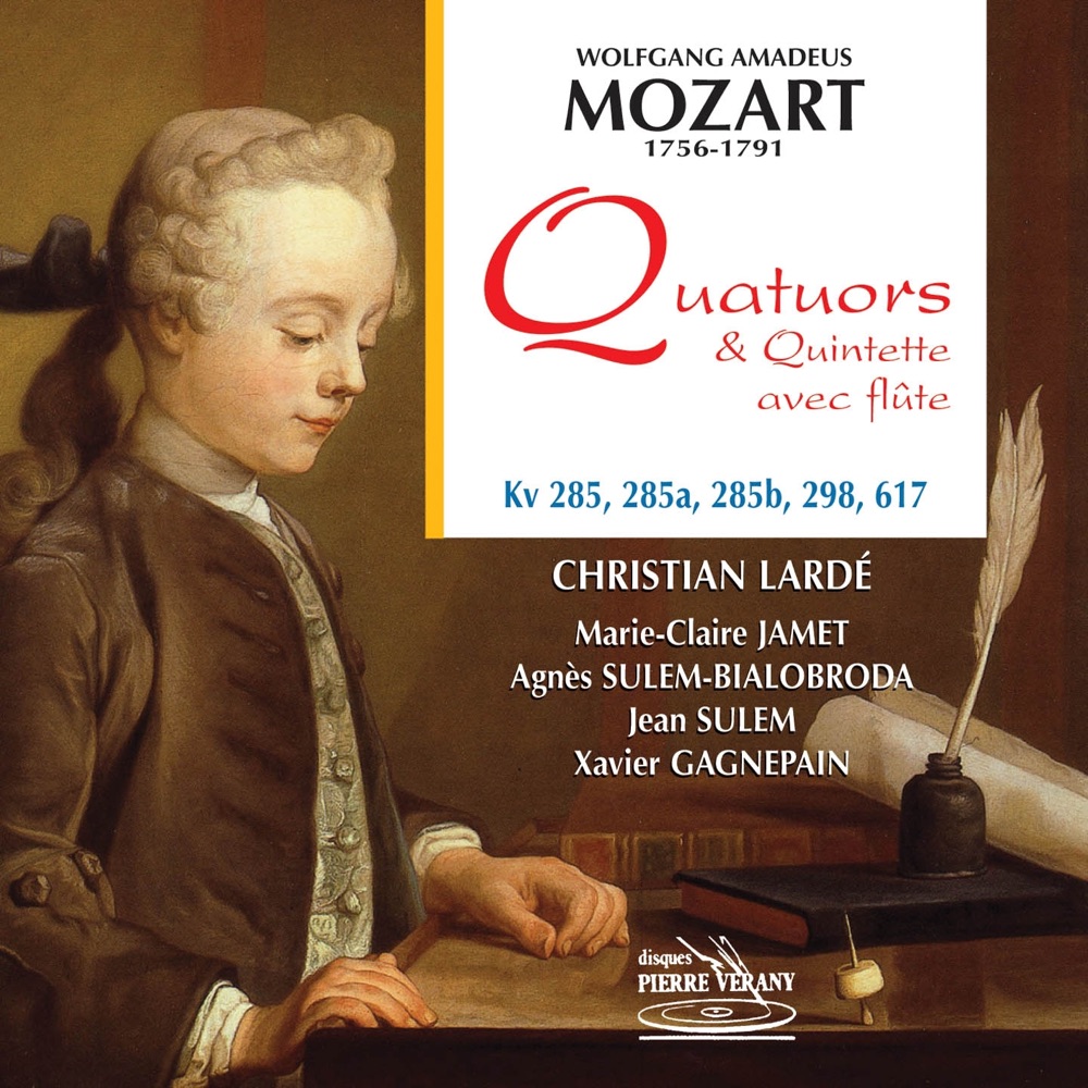 Обложка альбома «Mozart : Quatuor & quintette avec flûte» — Christian Lardé, Marie-Claire Jamet, Agnès Sulem-Bialobroda, Jean Sulem & Xavier Gagnepain