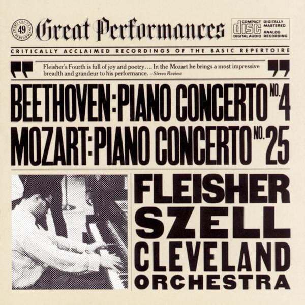 Обложка альбома «Beethoven: Concerto No. 4 for Piano and Orchestra In G Major, Op. 58 and Mozart: Concerto No. 25 for Piano and Orchestra In C Major, K. 503» — The Cleveland Orchestra, Leon Fleisher & George Szell