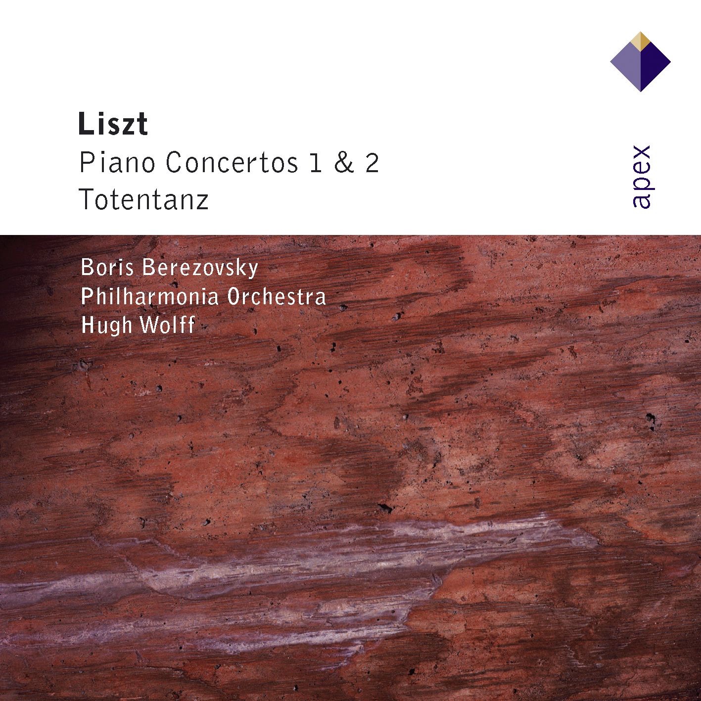 Liszt: Piano Concertos Nos. 1 & 2 & Totentanz by Boris Berezovsky, Hugh Wolff & Philharmonia Orchestra album cover