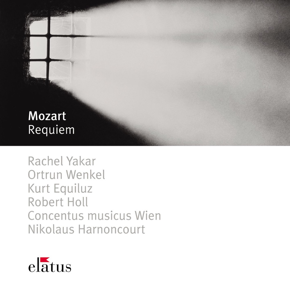 Обложка альбома «Mozart: Requiem» — Concentus Musicus Wien, Kurt Equiluz, Nikolaus Harnoncourt, Ortrun Wenkel, Rachel Yakar & Robert Holl