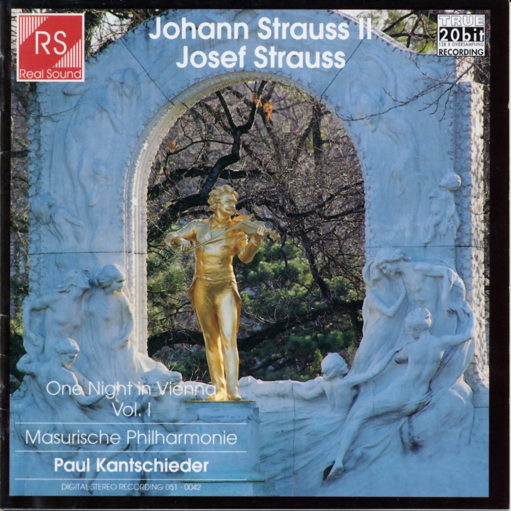 Обложка альбома «Strauss II and Josef Strauss: One Night in Vienna, Vol. 1» — Masurische Philharmonie & Paul Kantschieder