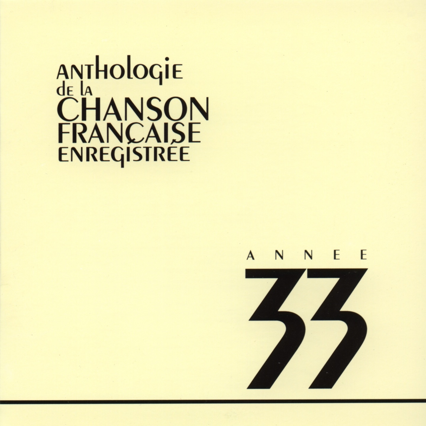 Anthologie de la chanson française : 1933