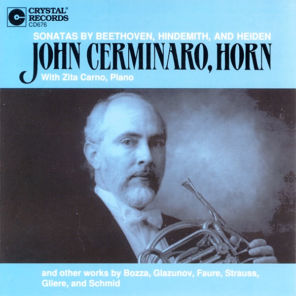 Обложка альбома «Sonatas by Beethoven, Hindemith, and Heiden» — John Cerminaro & Zita Carno