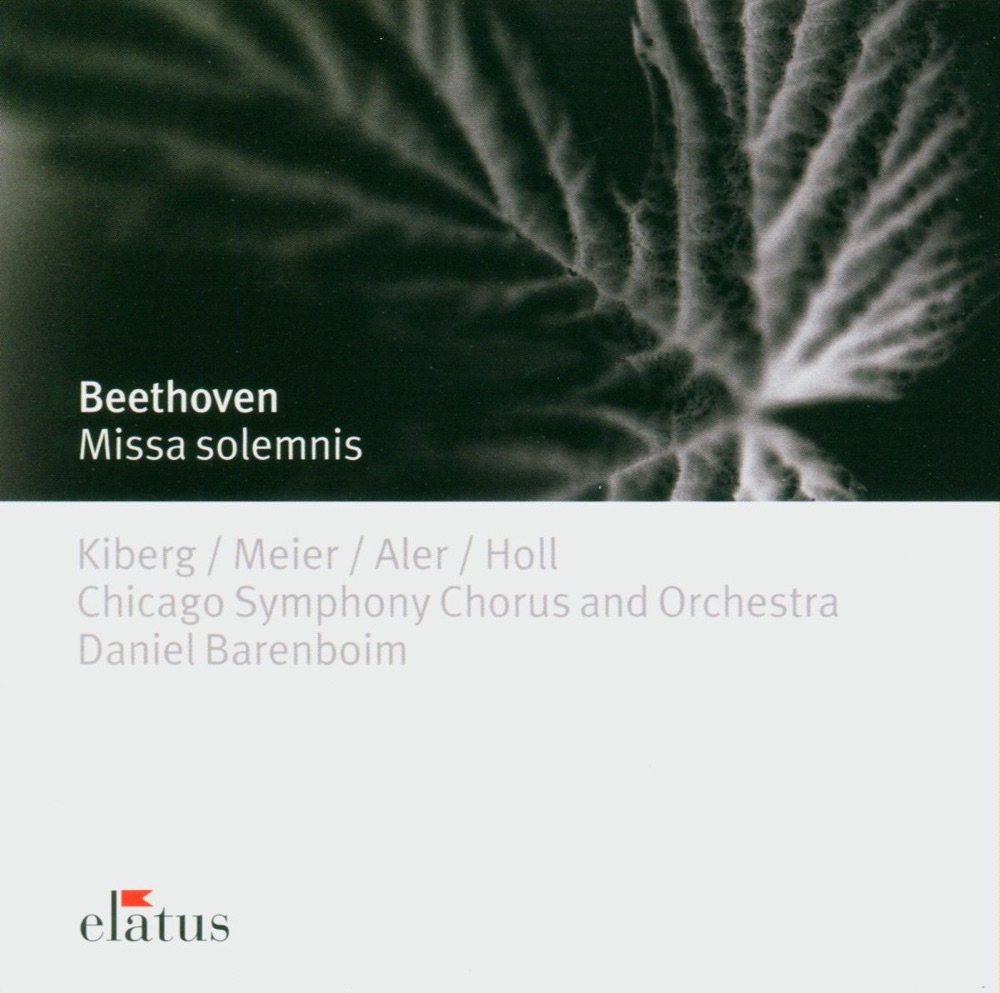 Обложка альбома «Beethoven : Missa Solemnis Op.123» — Chicago Symphony Chorus, Chicago Symphony Orchestra, Daniel Barenboim, John Aler, Robert Holl, Tina Kiberg & Waltraud Meier