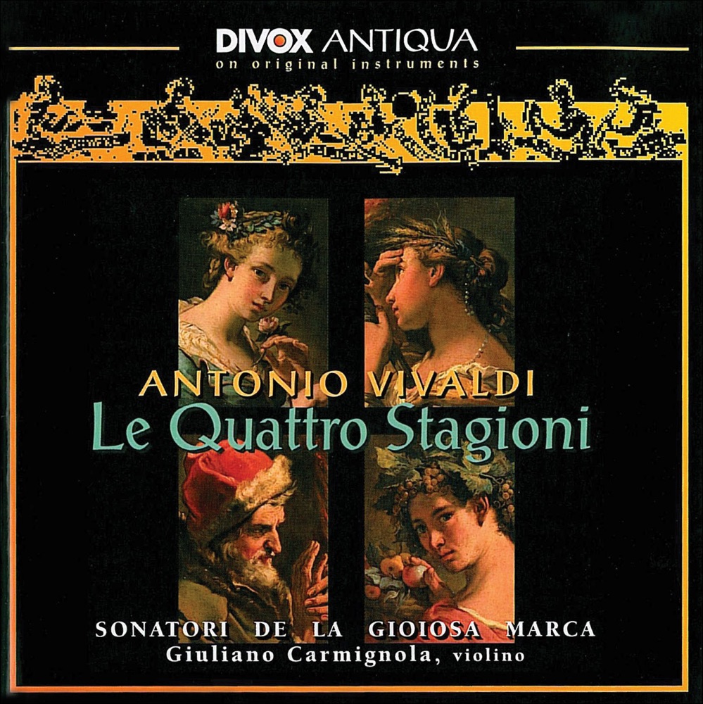 Обложка альбома «Vivaldi: 4 Seasons (The) (Sonatori de la Gioiosa Marca)» — Sonatori de la Gioiosa Marca & Giuliano Carmignola