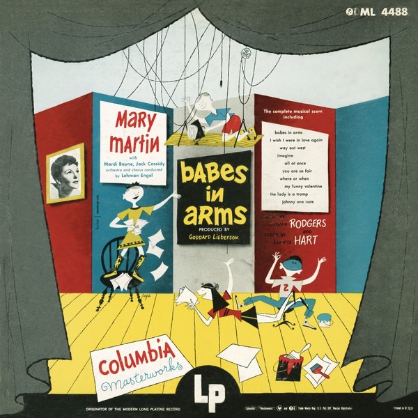 Обложка альбома «Babes in Arms (1951 Studio Cast Recording)» — Rodgers & Hart, Mary Martin, Jack Cassidy & Mardi Bayne