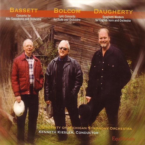 Обложка альбома «Bassett / Bolcom / Daugherty: Concertos» — Kenneth Kiesler & University of Michigan Symphony Orchestra