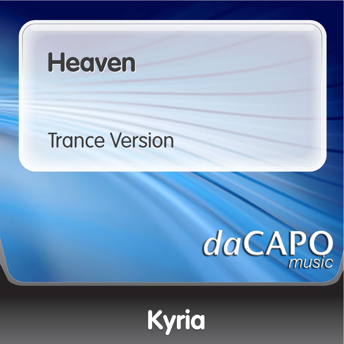 Heaven (Trance Version) - Single cover art