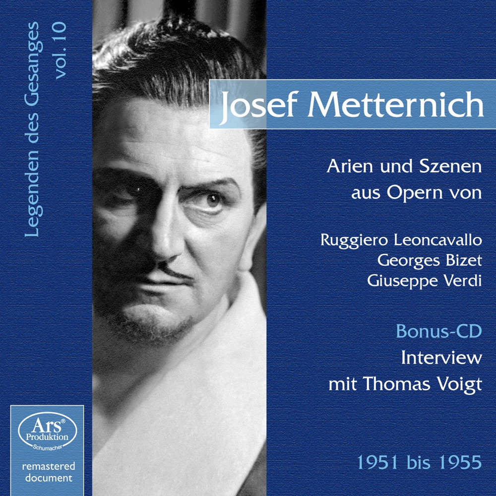 Обложка альбома «Legenden des Gesänges, Vol. 10: Josef Metternich (1951-1955)» — Josef Metternich