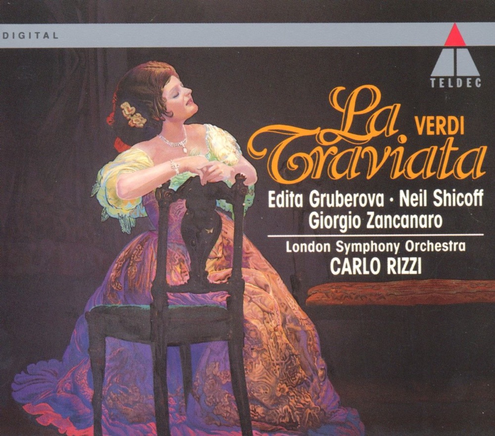 Обложка альбома «Verdi: La Traviata» — Carlo Rizzi, Edita Gruberová, Giorgio Zancanaro, London Symphony Orchestra & Neil Shicoff