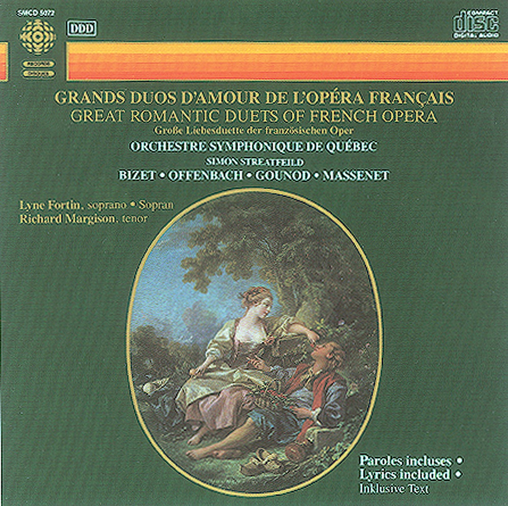 Обложка альбома «Great Romantic Duets of French Opera» — Simon Streatfeild, Quebec Symphony Orchestra, Lyne Fortin & Richard Margison