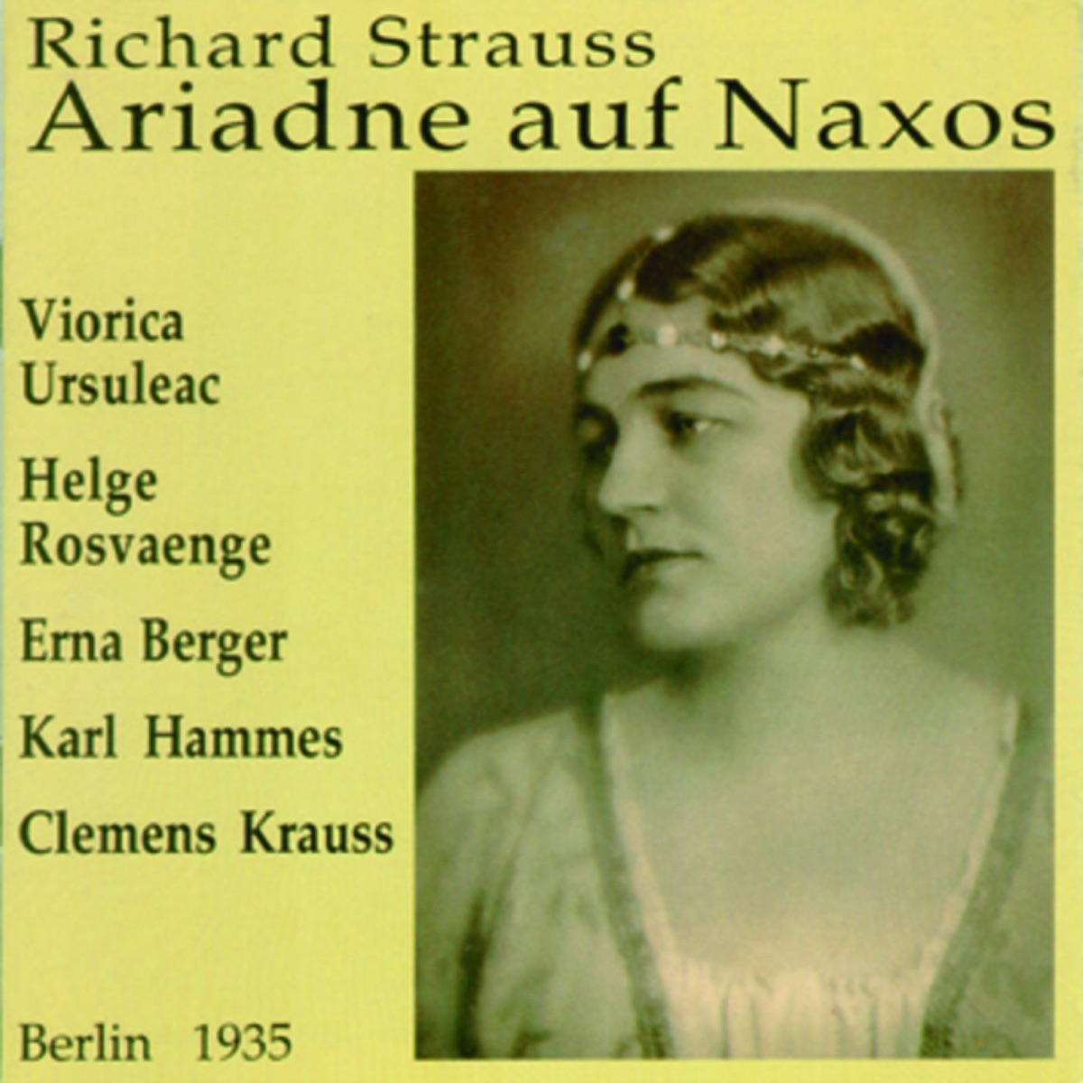 Ariadne Auf Naxos - Richard Strauss cover art