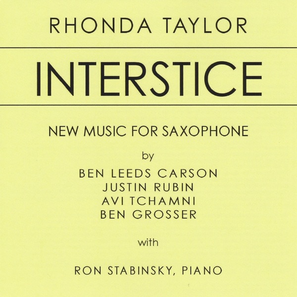 Обложка альбома «Interstice» — Rhonda Taylor & Ron Stabinsky