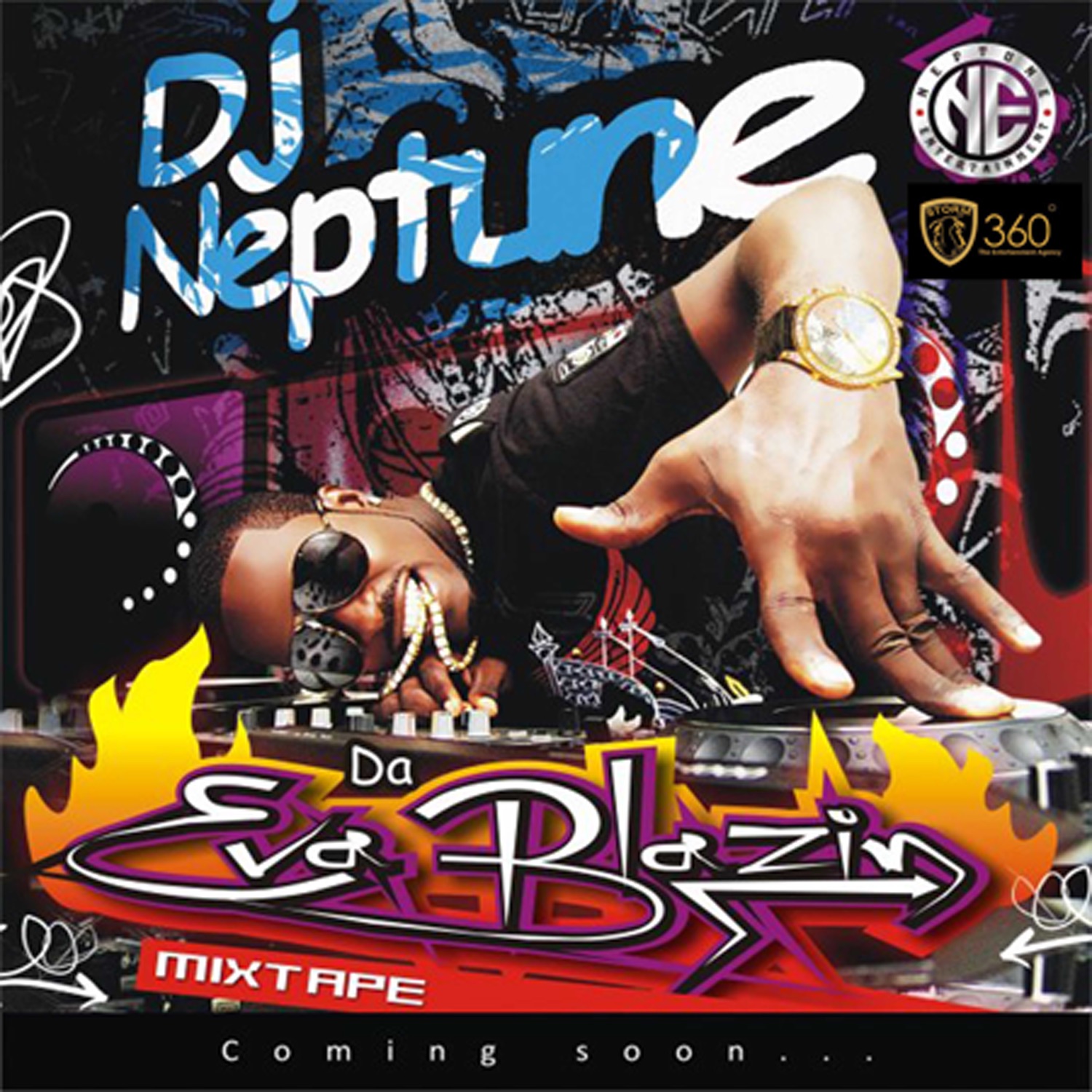 1,2,3 (Remix) [LATE Dagrin, M.I. & Naeto C] - Single by DJ Neptune album cover