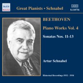 Beethoven: Piano Sonatas Nos. 11-13 (Historical Recordings 1932-1934) artwork