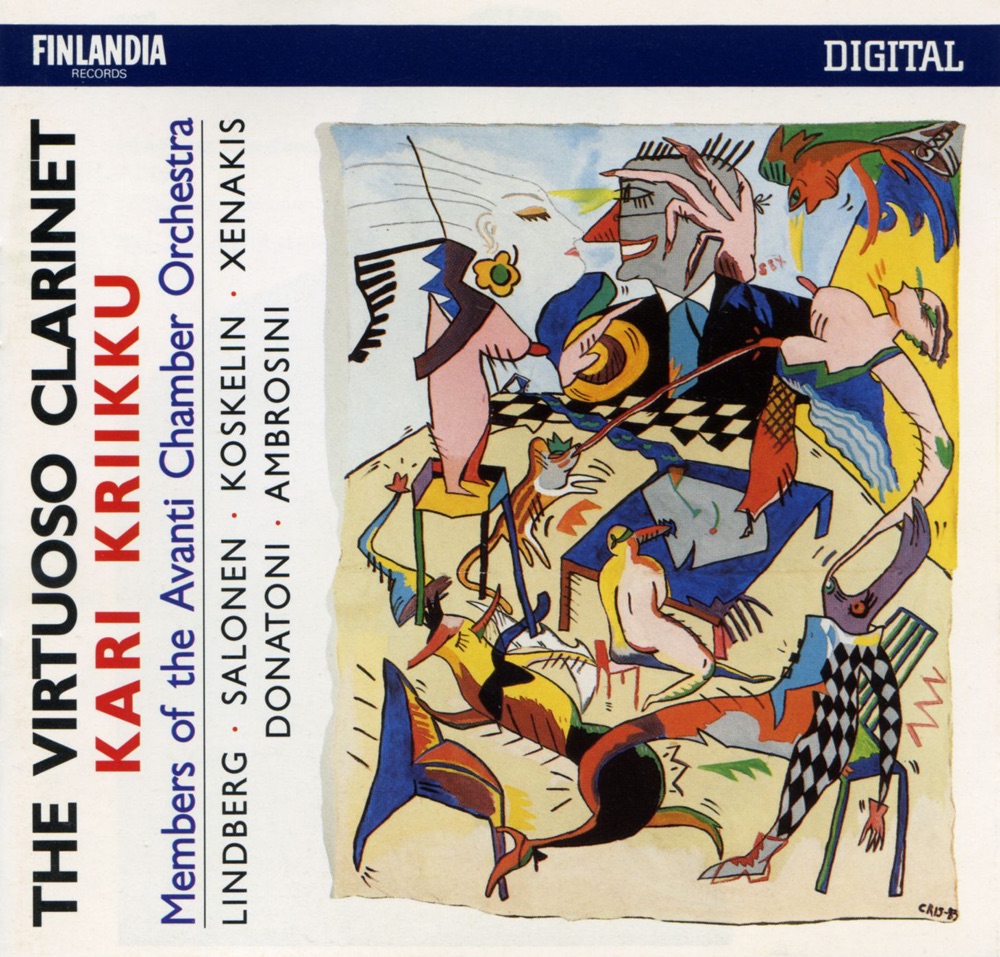 Обложка альбома «The Virtuoso Clarinet» — Kari Kriikku