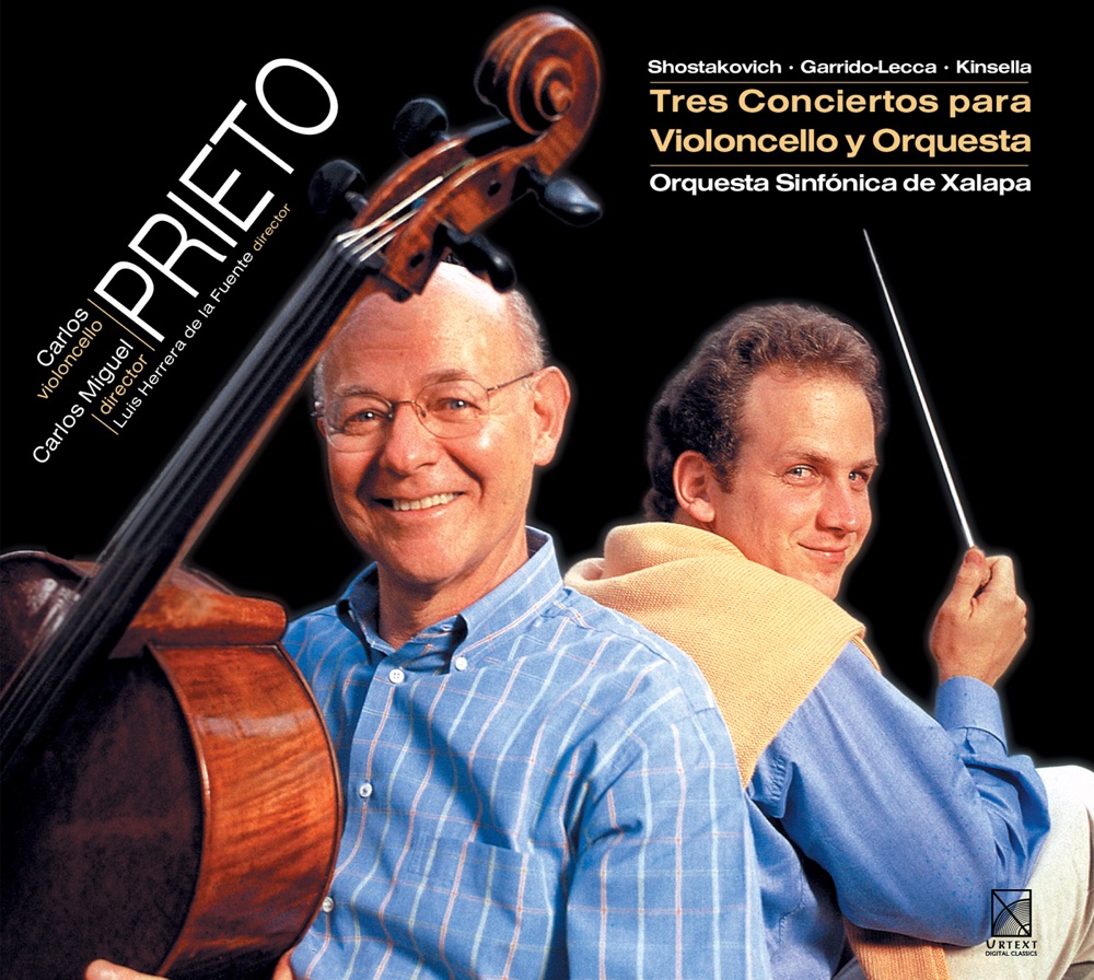Обложка альбома «Shostakovich: Cello Concerto No. 1 - Garrido-Lecca: Cello Concerto - Kinsella: Cello Concerto No. 1» — Carlos Prieto, Xalapa Symphony Orchestra & Luis Herrera de la Fuente