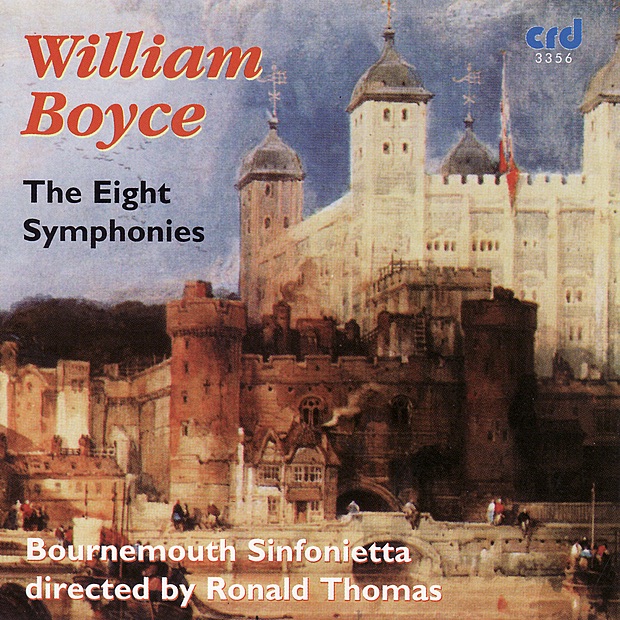 Обложка альбома «Boyce: The Eight Symphonies» — Bournemouth Sinfonietta & Ronald Thomas