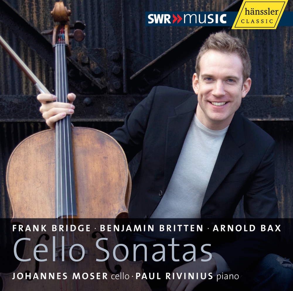 Обложка альбома «Bridge, Britten and Bax: Cello Sonatas» — Johannes Moser