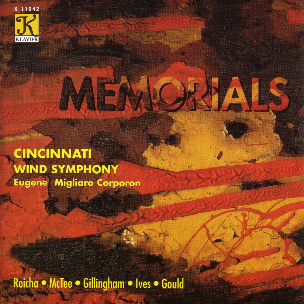 Обложка альбома «Memorials» — Eugene Migliaro Corporon & Cincinnati Wind Symphony