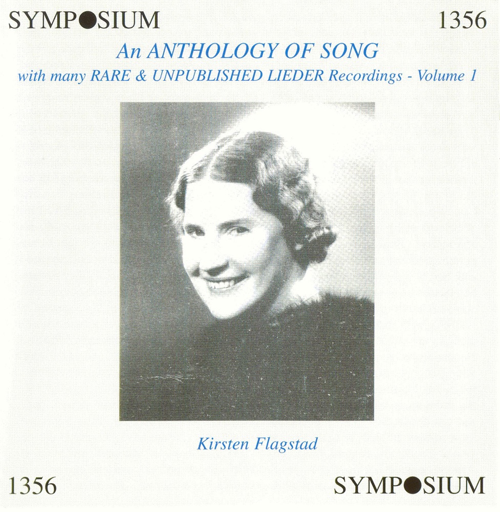 Обложка альбома «An Anthology of Song, Vol. 1 (1904-1946)» — Therese Behr-Schnabel, Anton Van Rooy, Anton Sistermans, Felix Senius, Clara Senius-Erler, Kirsten Flagstad, Ernest Lush & Petre Munteanu