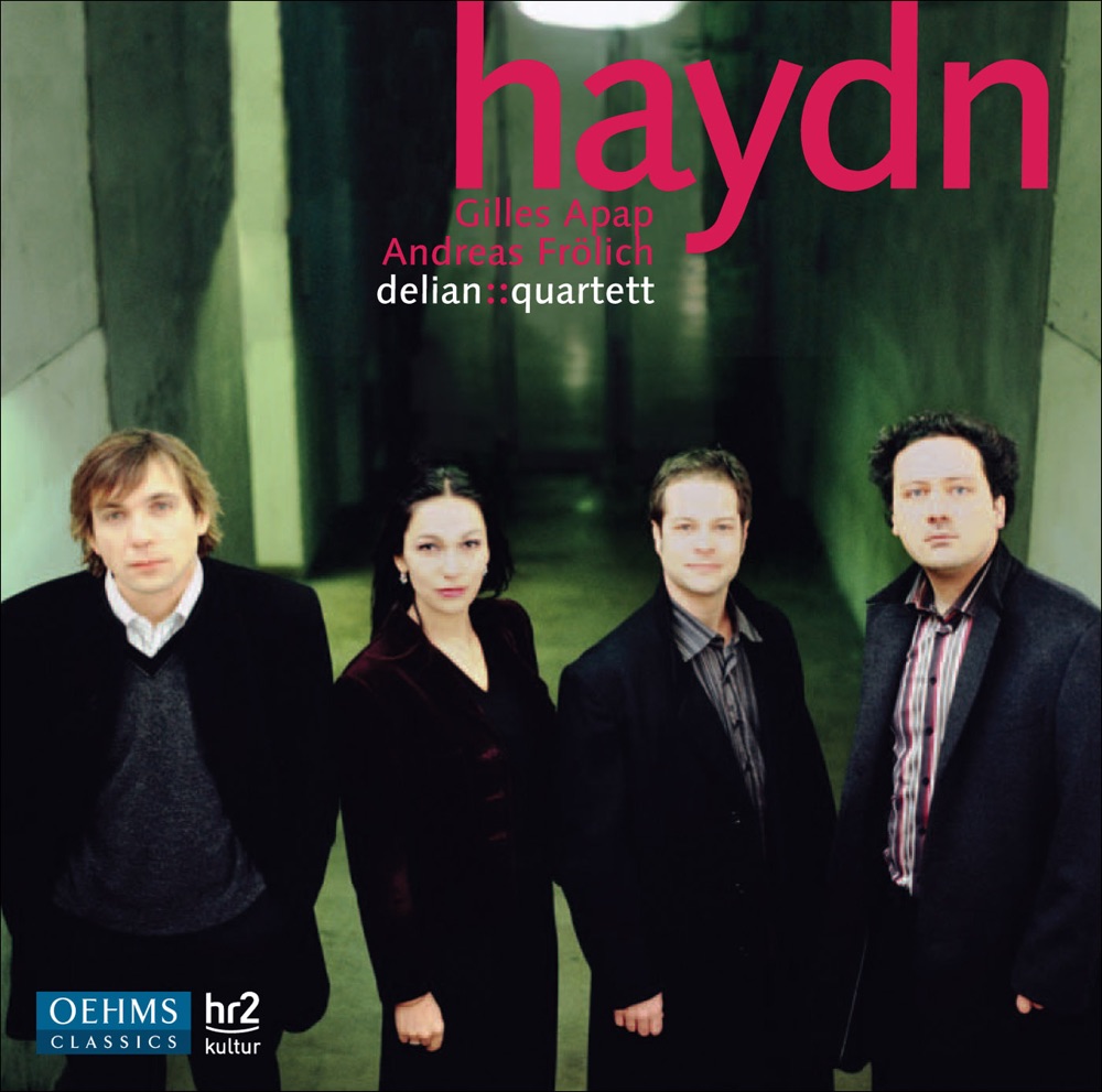 Обложка альбома «Haydn - Delian::Quartet, Gilles Apap, Andreas Frölich» — Delian::Quartet, Andreas Frolich & Gilles Apap