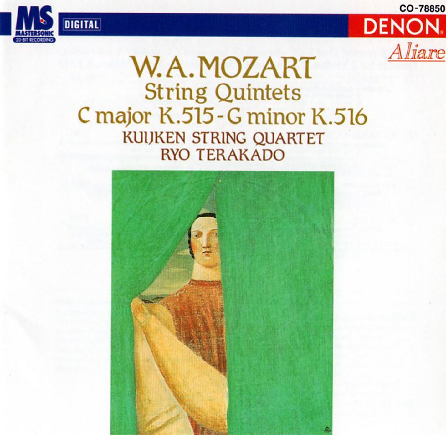 Mozart: String Quintets by Kuijken String Quartet & Ryo Terakado album cover