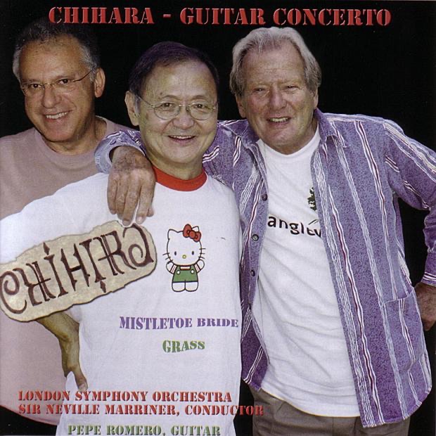 Обложка альбома «Chihara: Guitar Concerto & Two Ballets» — Jens Lindemann, London Symphony Orchestra, Pepe Romero & Sir Neville Marriner