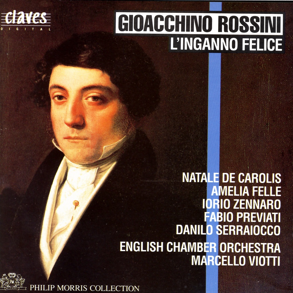 Обложка альбома «Rossini: L'Inganno Felice» — Amelia Felle, Danilo Serraiocco, English Chamber Orchestra, Fabio Previato, Iorio Zennaro, Maciej Rakowski, Marcello Viotti, Natale de Carolis & Ursula Duetschler