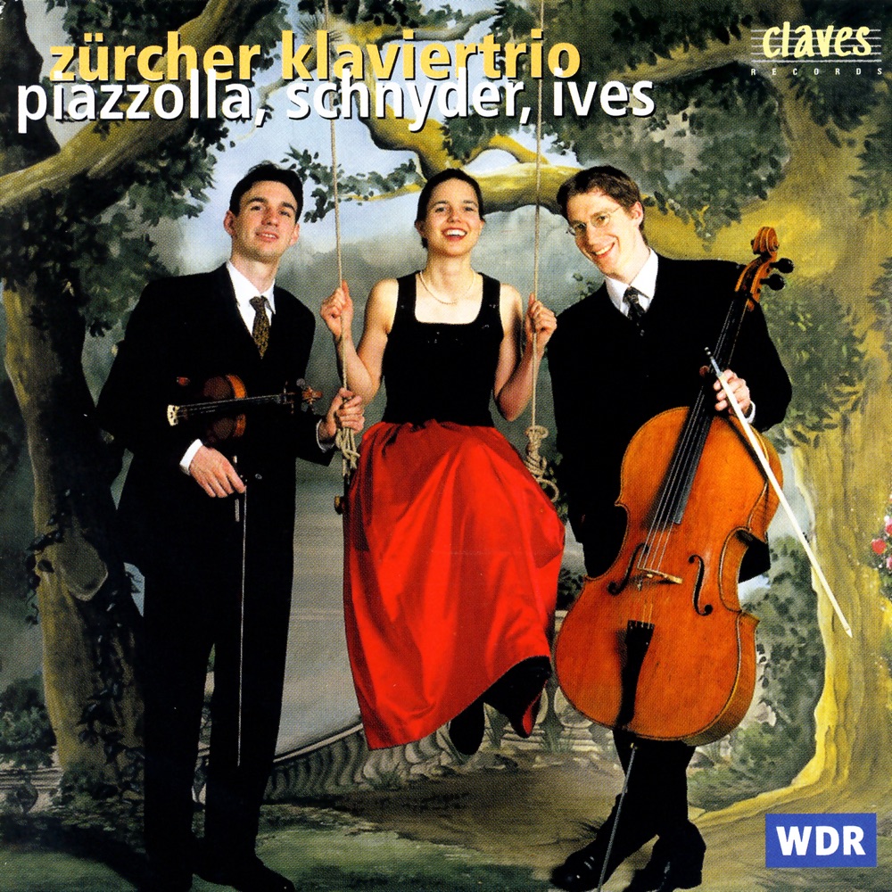 Обложка альбома «Piazzolla, Schnyder & Ives: Piano Trios» — Zürcher Klaviertrio