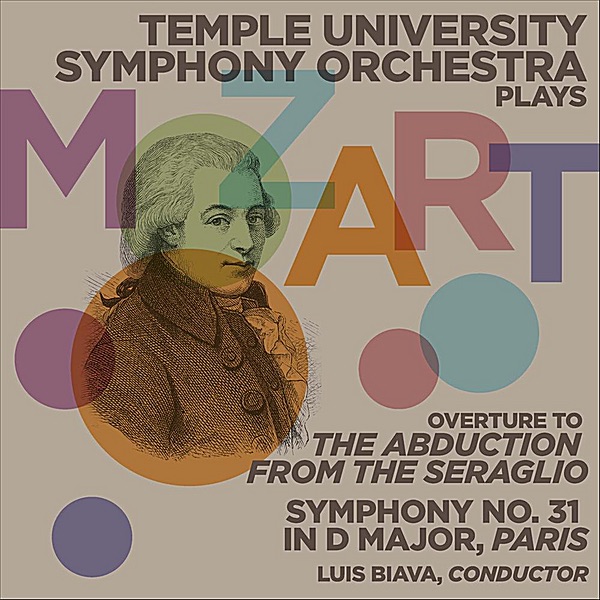 Обложка альбома «Temple University Symphony Orchestra Plays Mozart» — Temple University Symphony Orchestra