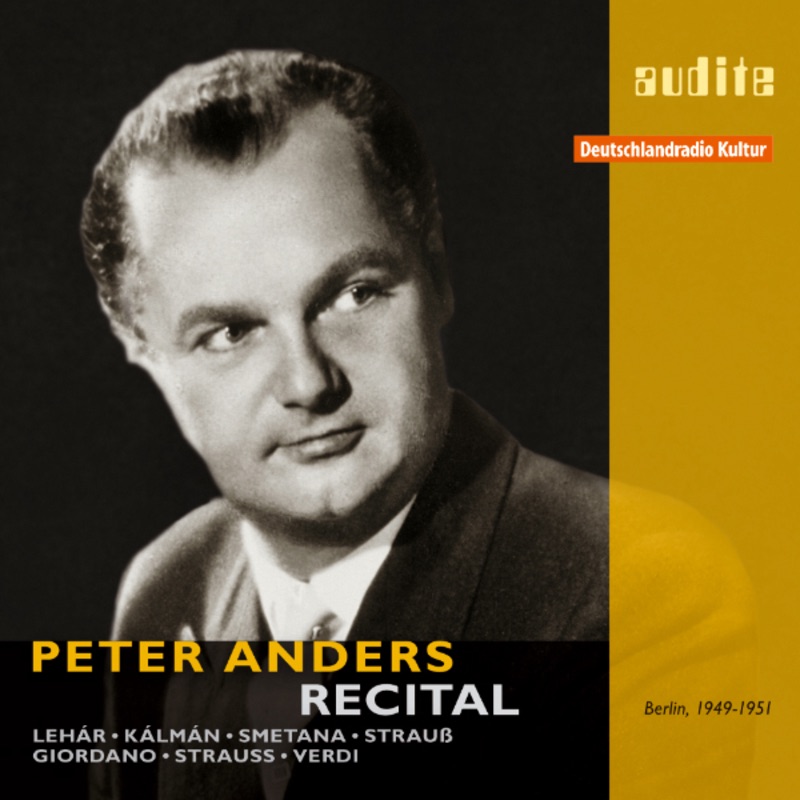 Обложка альбома «Peter Anders - Recital , RIAS-Kammerchor, RIAS-Unterhaltungsorchester and RIAS-Symphonieorchester , Ferenc Fricsay (First Master Release , RIAS studio recordings from Berlin (1949,1950 and 1951))» — Ferenc Fricsay, RIAS-Unterhaltungsorchester, RIAS Kammerchor, RIAS Symphonie-Orchester, Kurt Gaebel, Hans Carste, Fried Walter & Schöneberger Sängerknaben
