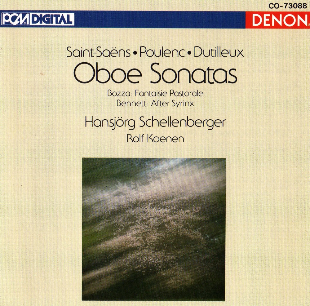 Обложка альбома «Oboe Sonatas» — Hansjörg Schellenberger & Rolf Koenen