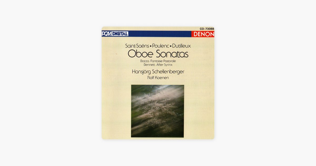 Oboe Sonatas - Album by Hansjörg Schellenberger & Rolf Koenen