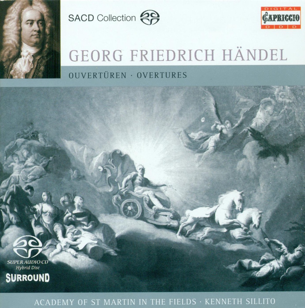 Обложка альбома «Handel: Overtures, HWV 5, 6, 34, 33, 38 & 67» — Kenneth Sillito & Academy of St Martin in the Fields