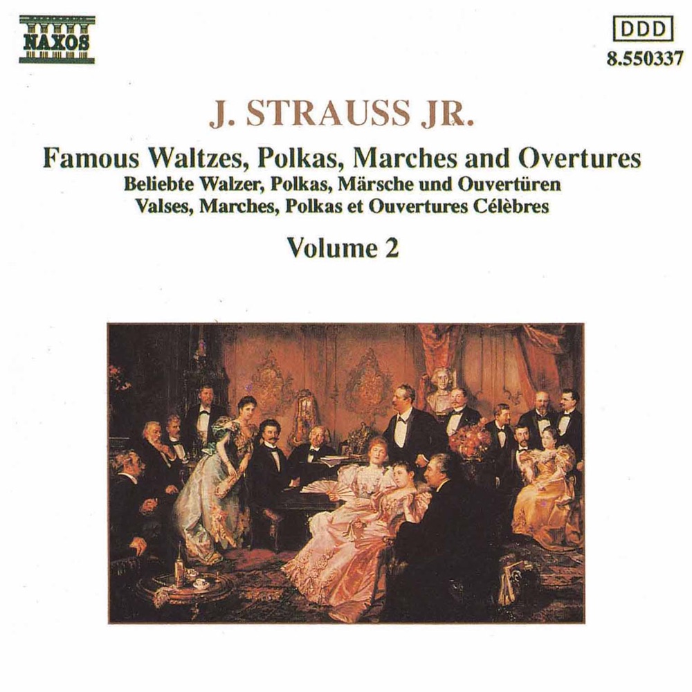 Обложка альбома «Strauss II: Waltzes, Polkas, Marches and Overtures, Vol. 2» — Ondrej Lenárd, Slovak Radio Symphony Orchestra, Alfred Walter, Slovak State Philharmonic Orchestra, Kosice, Johannes Wildner & Katowice Polish State Philharmonic Orchestra
