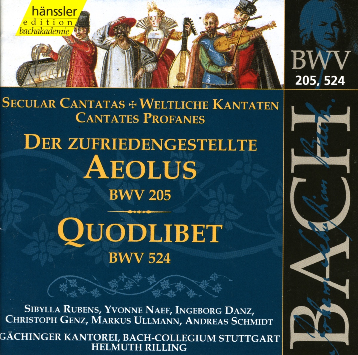 Bach, J.S.: Der Zufriedengestellte Aolous, Bwv 205 - Quodlibet, Bwv 524