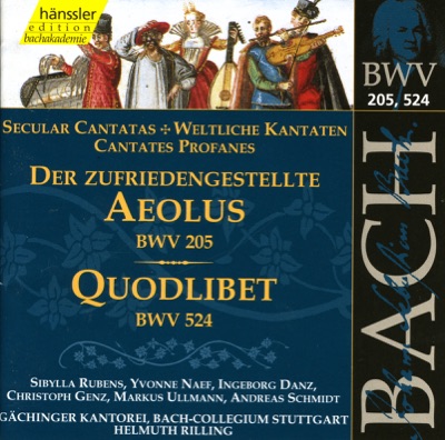 Bach, J.S.: Der Zufriedengestellte Aolous, Bwv 205 - Quodlibet, Bwv 524