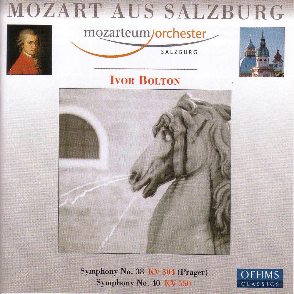 Обложка альбома «Mozart: Symphonies Nos. 38 and 40» — Ivor Bolton & Mozarteum Orchestra Salzburg