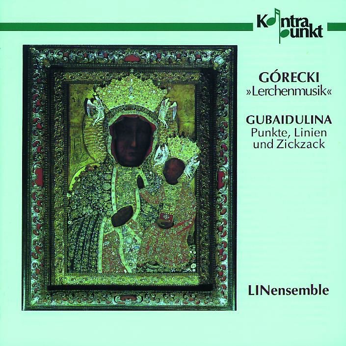 Обложка альбома «Gorecki, Gubaidulina: Lerchenmusik» — LINensemble, Erik Kaltoft, Jens Schou & John Ehde