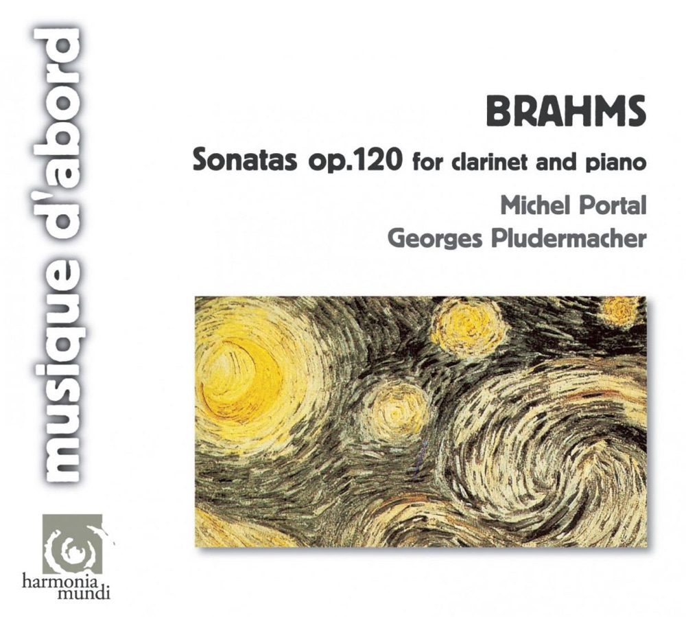 Обложка альбома «Brahms: Sonatas for Clarinet and Piano, Op. 120» — Michel Portal & Georges Pludermacher