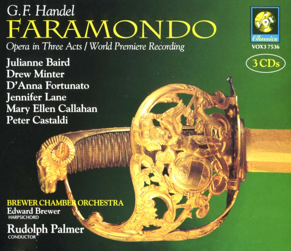 Обложка альбома «Handel: Faramondo» — Brewer Chamber Orchestra, Rudolph Palmer & Edward Brewer