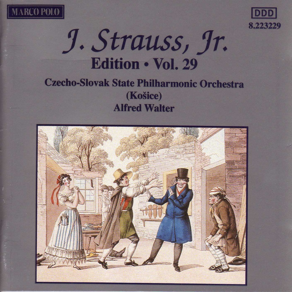 Обложка альбома «J. Strauss II: Edition, Vol. 29» — Alfred Walter & Slovak State Philharmonic Orchestra